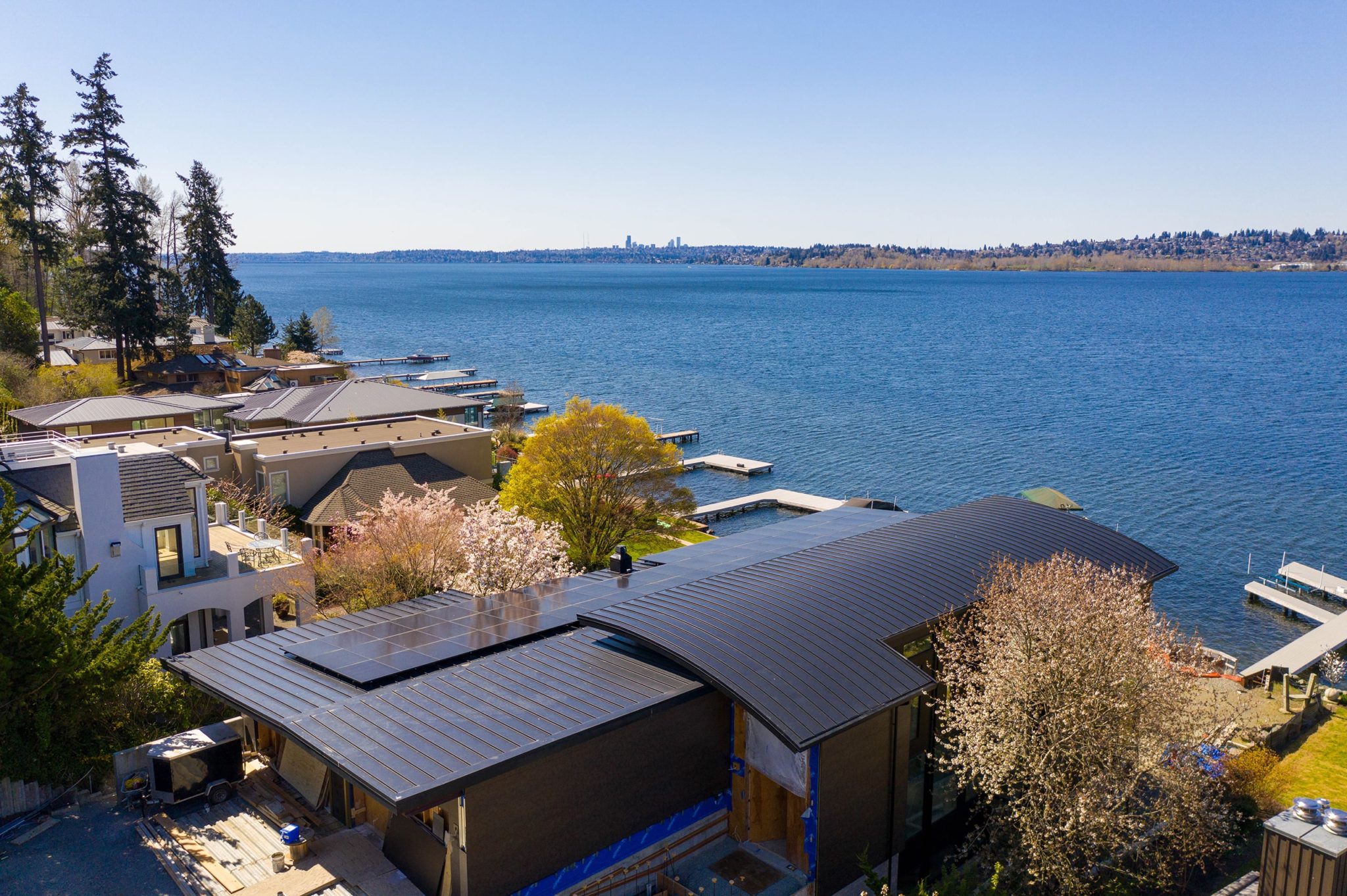 Solaria solar panel installation in Kirkland Washington