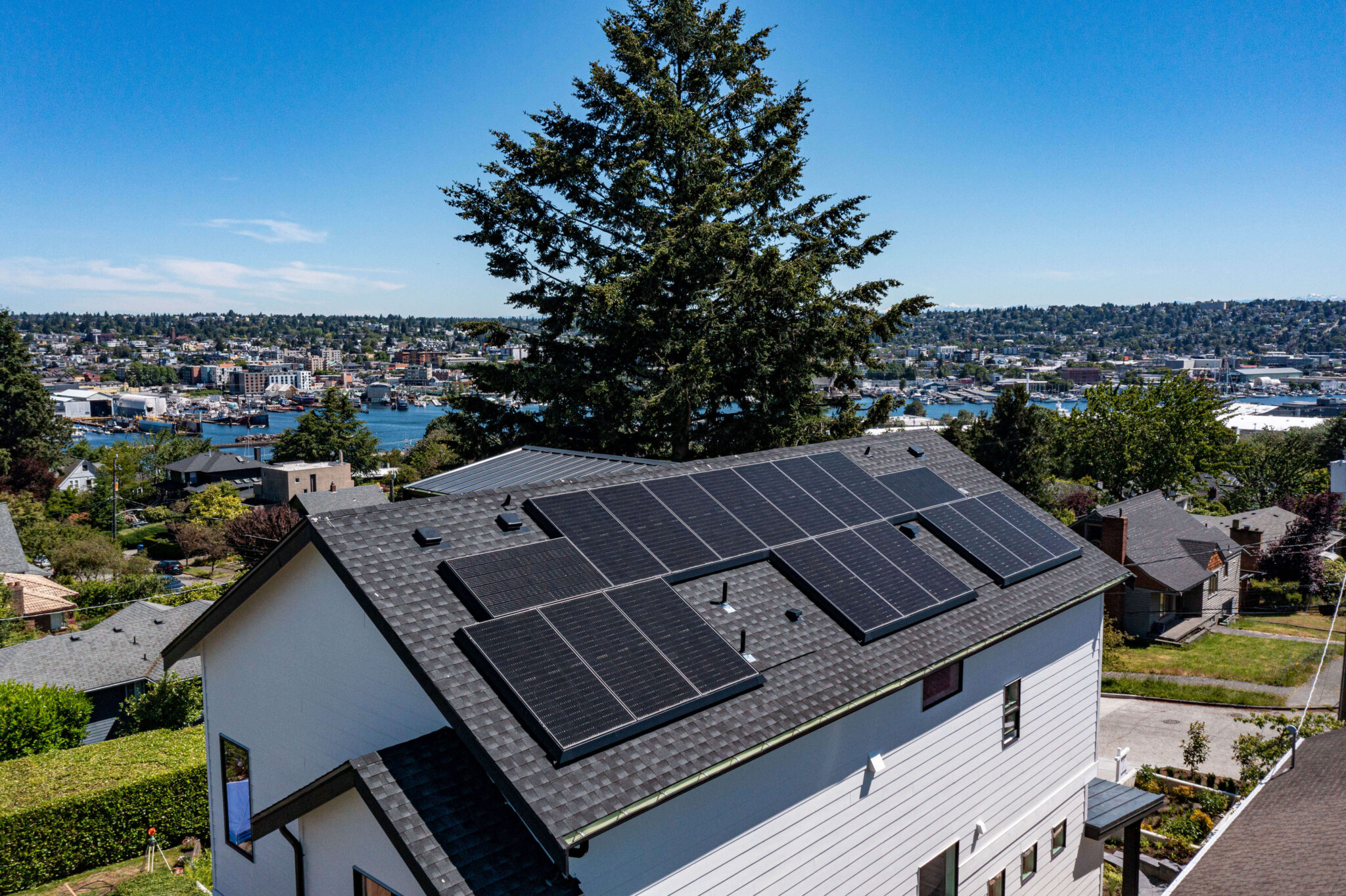 Solar array in Seattle