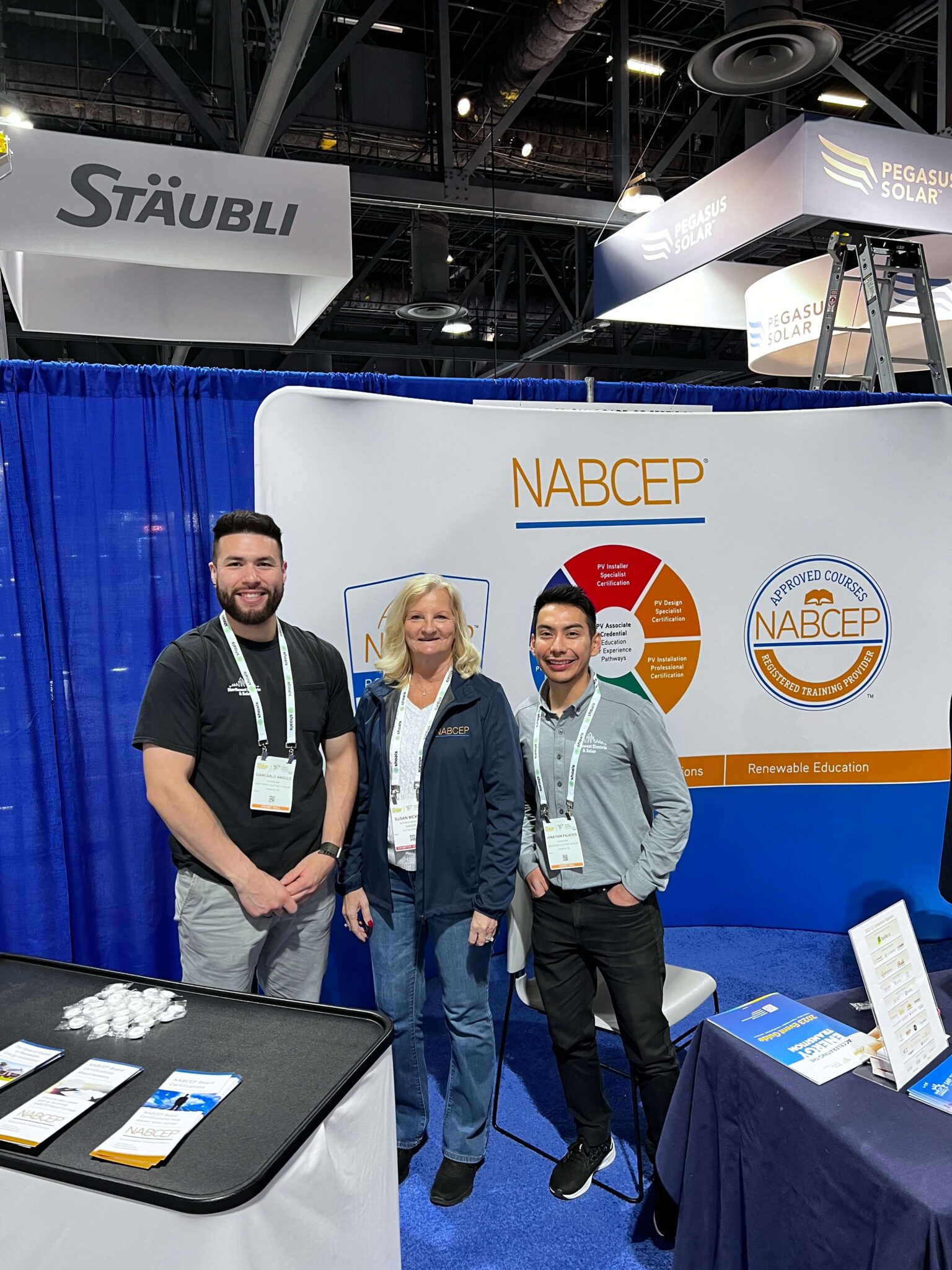 Carlo and JP with NABCEP at ISNAESNA23